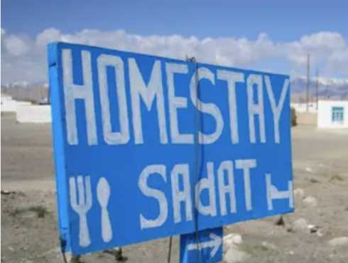 Homestay sign Murghab