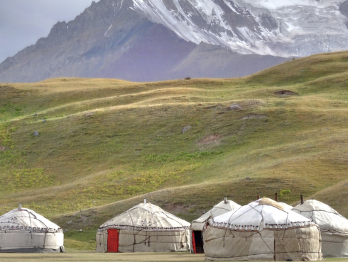 Yurt camp Mt Lenin